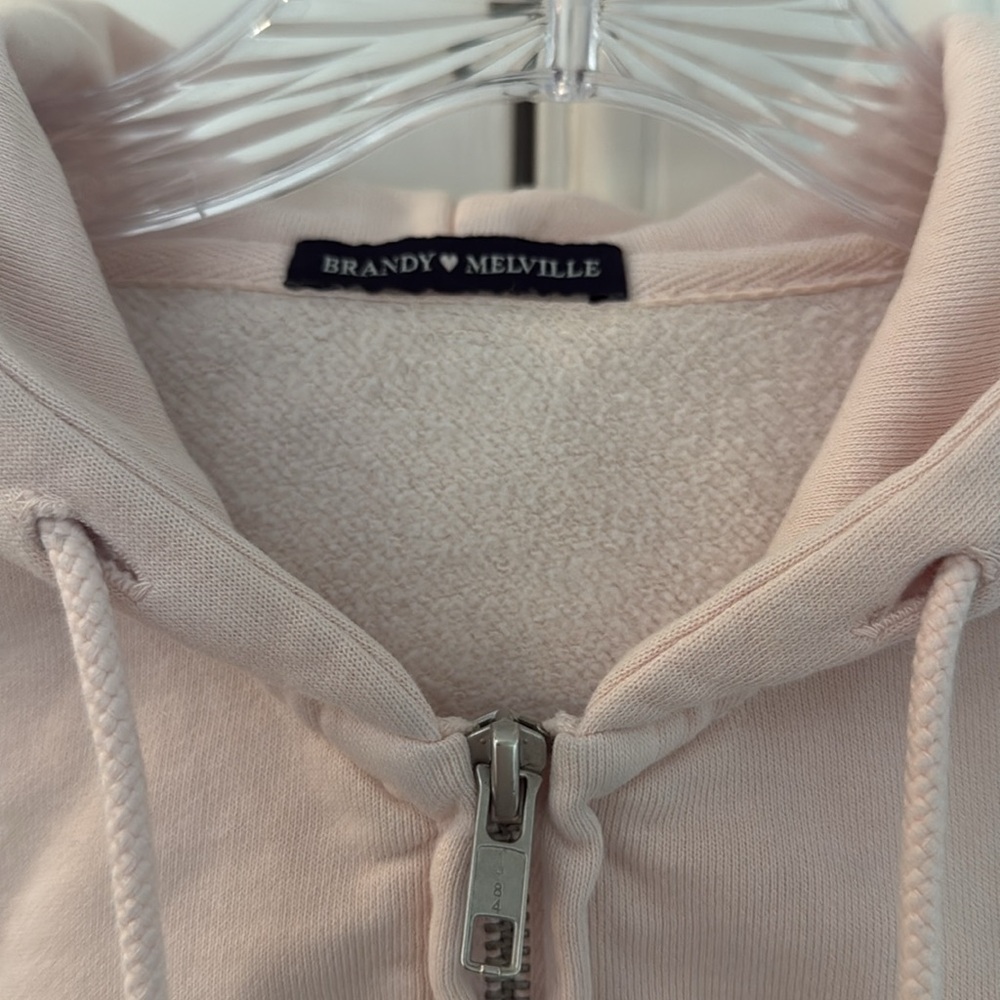 Brandy Melville Light Pink Hoodie - Picture 2 of 6